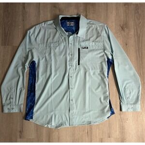 Pelagic Eclipse Guide Shirt High Performance Offshore Gear, Button Up, Blue, 3XL